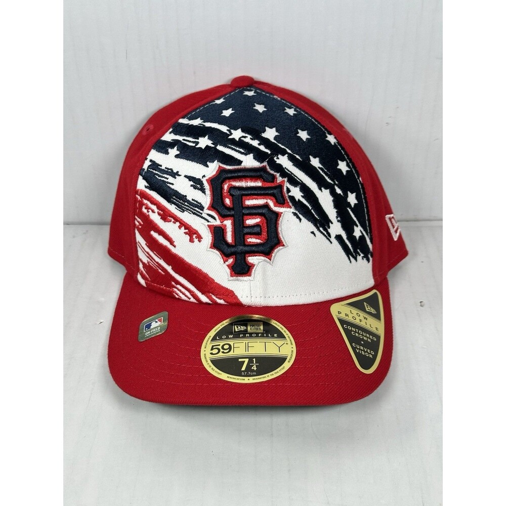 Size 7 1/4 New Era San Francisco Giants 4th of July Low Profile 59FIFTY Hat Cap
